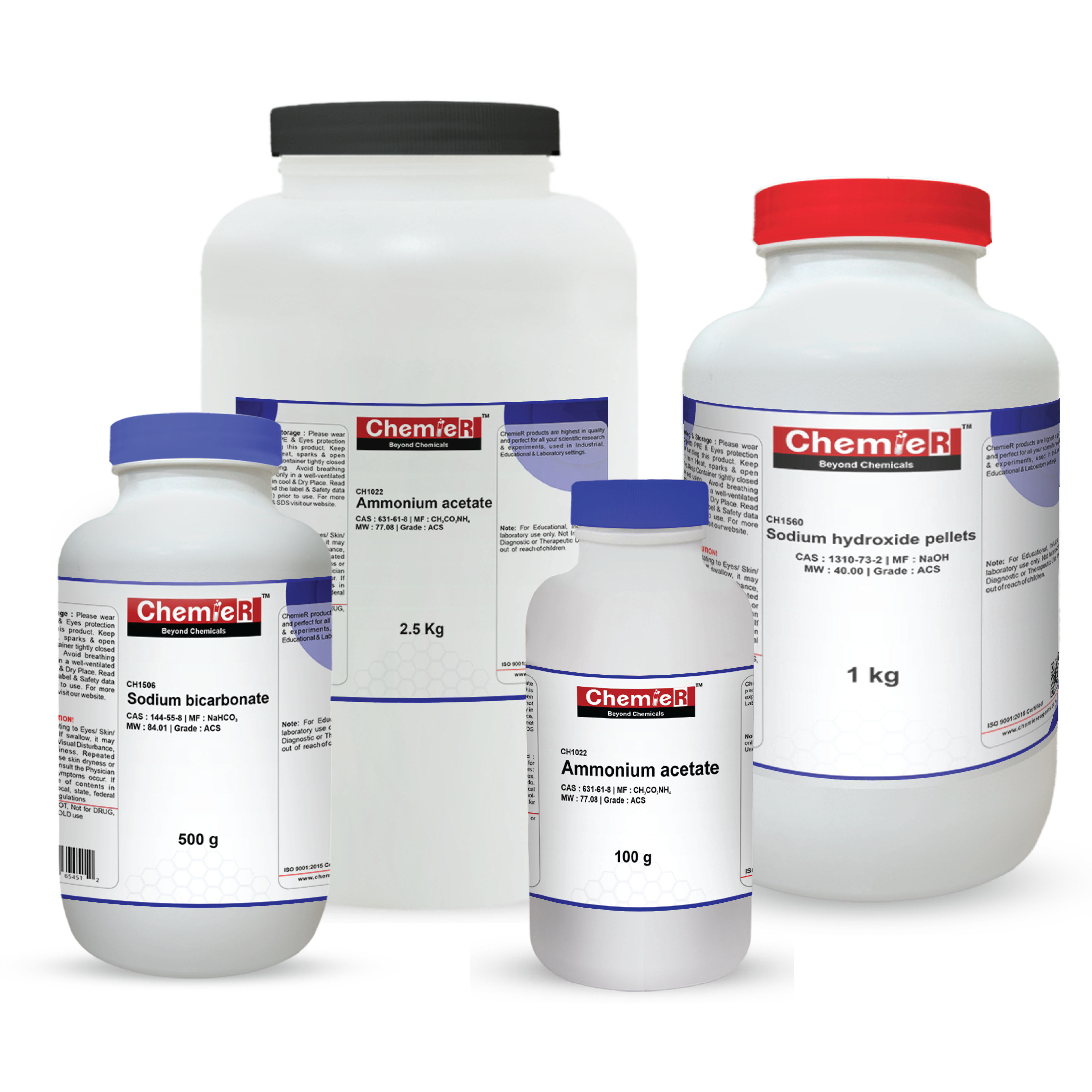 ChemieR inorganic and organic laboratory reagents, ACS-grade high-purity chemicals for research and analysis in the USA